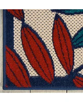 Nourison Home Aloha ALH18 Multi 6' x 9' Outdoor Area Rug