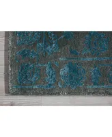 Nourison Home Opaline OPA12 Charcoal 2'3" x 8' Runner Rug