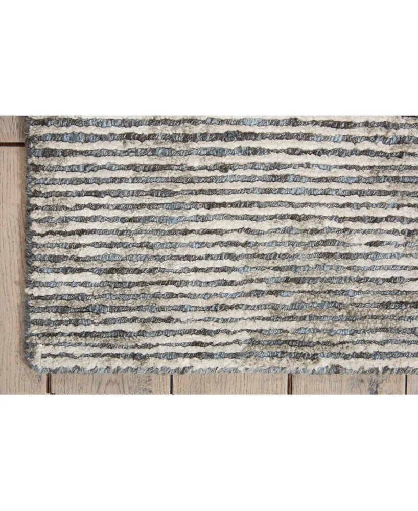 Nourison Home Ellora ELL03 Slate 7'9" x 9'9" Area Rug