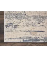 Nourison Home Rustic Textures RUS04 Beige and Gray 3'11" x 5'11" Area Rug