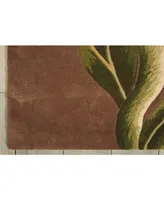 Nourison Home Tropics TS02 Brown 3'6" x 5'6" Area Rug