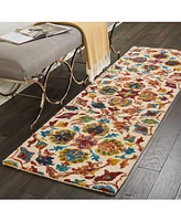 Nourison Home Vivid VIV08 Ivory 2'3" x 7'6" Runner Rug