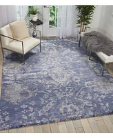 Nourison Home Lucent LCN06 Blue 7'9" x 9'9" Area Rug