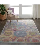 Nourison Home Ankara Global ANR05 Multi 4' x 6' Area Rug