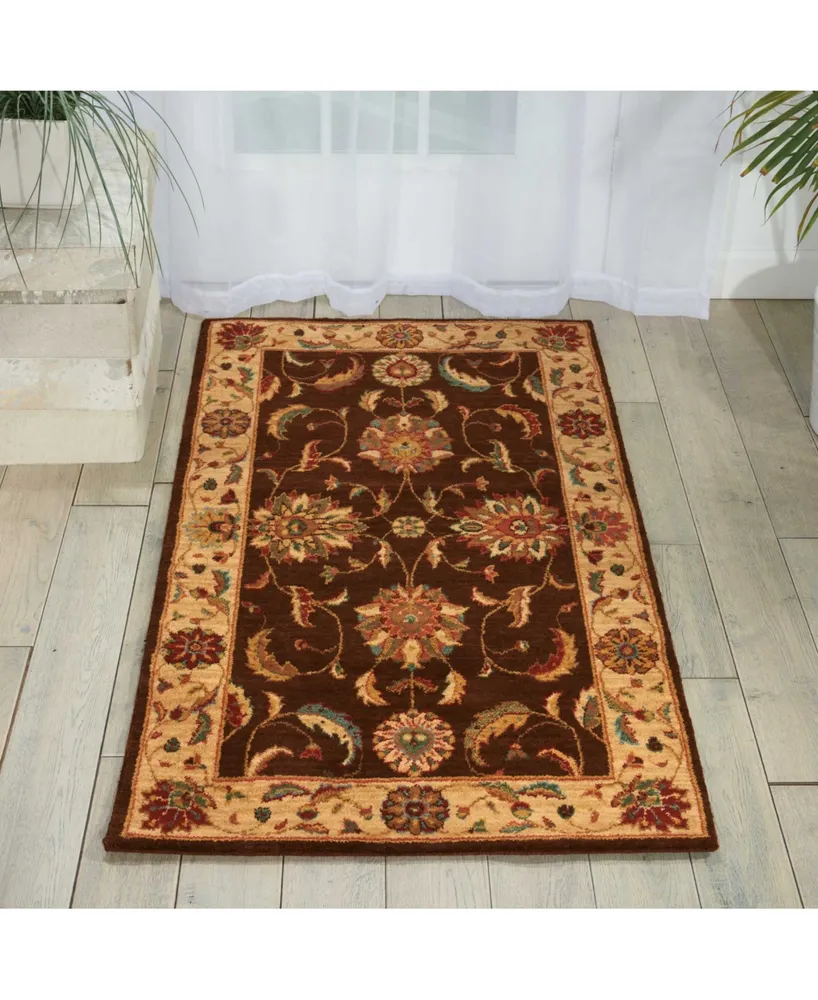 Nourison Home Living Treasures LI04 Brown 2'6" x 4'3" Area Rug