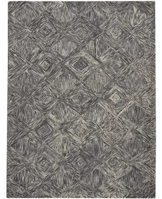 Nourison Home Interlock LNK01 Charcoal 8' x 10'6" Area Rug