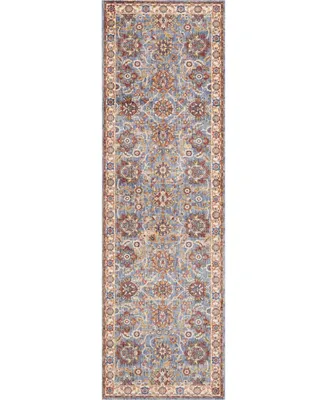 Nourison Home Lagos LAG04 Mist 2'3" x 7'6" Runner Rug