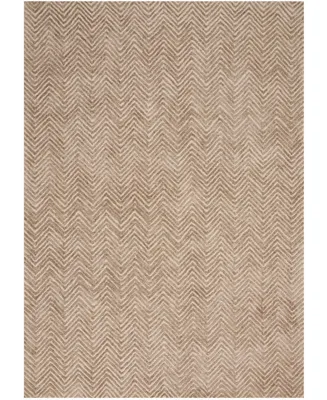 Nourison Home Deco Mod DEC03 Taupe 3'9" x 5'9" Area Rug