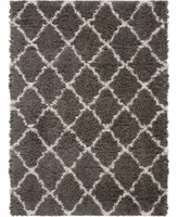 Nourison Home Luxe Shag LXS02 Charcoal 5' x 7' Area Rug