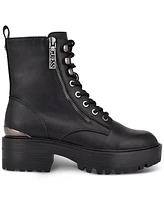 Guess Women's Fearne Lug Sole Lace Up Bootie