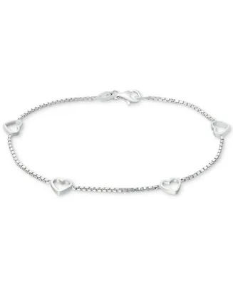 Giani Bernini Sterling Silver Bracelet, Open Heart Chain