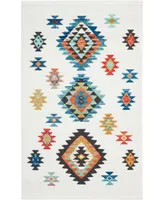 Nourison Home Navajo NAV07 White 3'11" x 6'2" Area Rug