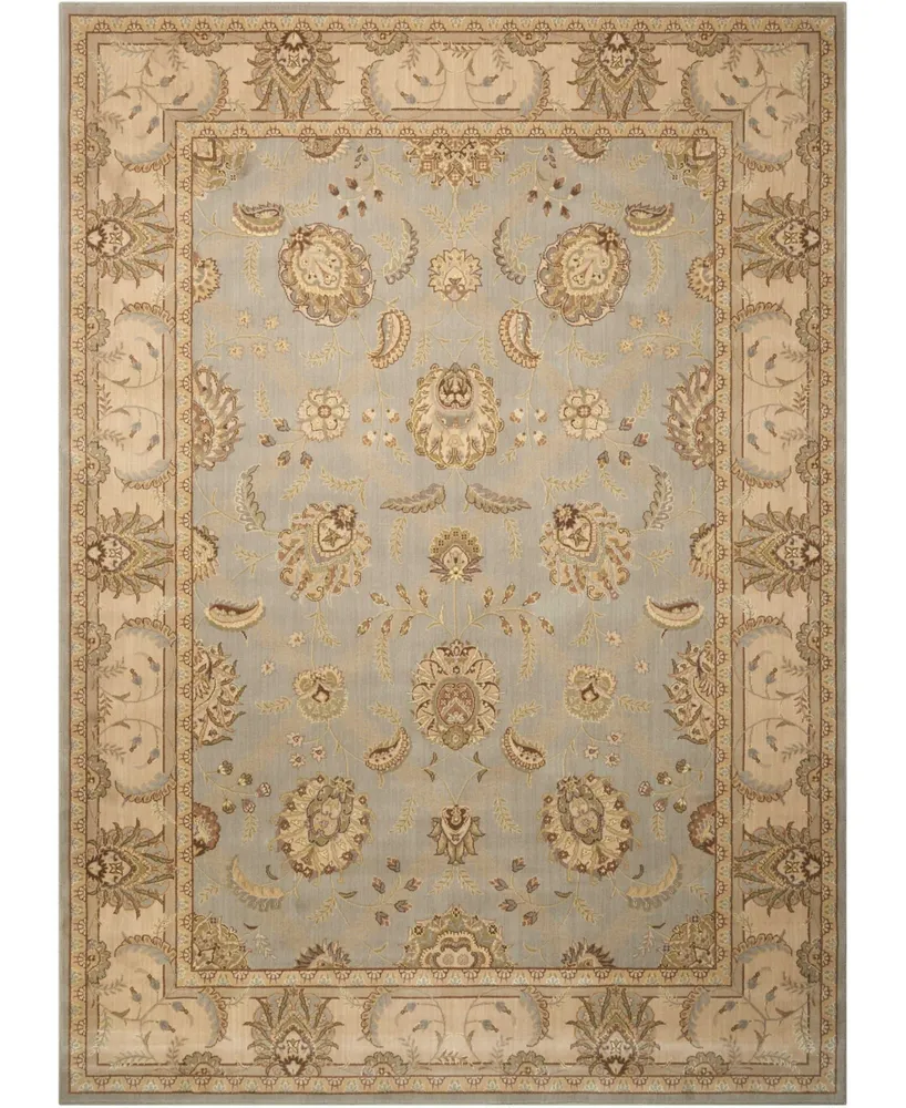 Nourison Home Persian Empire PE22 Aqua 3'6" x 5'6" Area Rug