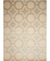 Nourison Home Luminance LUM01 Cream and Gray 7'6" x 10'6" Area Rug