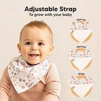 KeaBabies 8pk Organic Baby Bandana Bibs, Drool Bibs for Boy, Girl, Infant