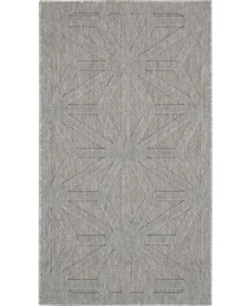 Nourison Home Cozumel Czm01 Silver Rug