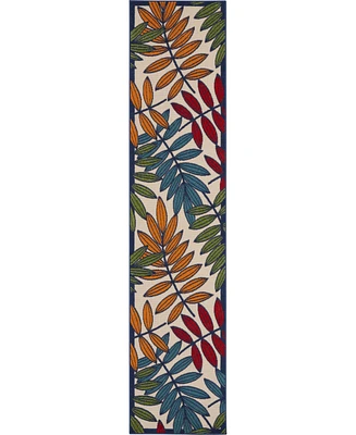 Nourison Home Aloha ALH18 Multi 2'3" x 10' Runner Rug