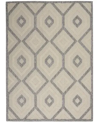 Nourison Home Cozumel CZM02 Cream 5'3" x 7'3" Outdoor Area Rug