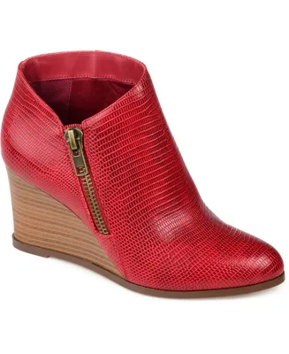 Journee Collection Women's Glam Wedge Booties