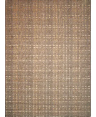 Nourison Home Silken Allure SLK07 Gray 5'6" x 8' Area Rug