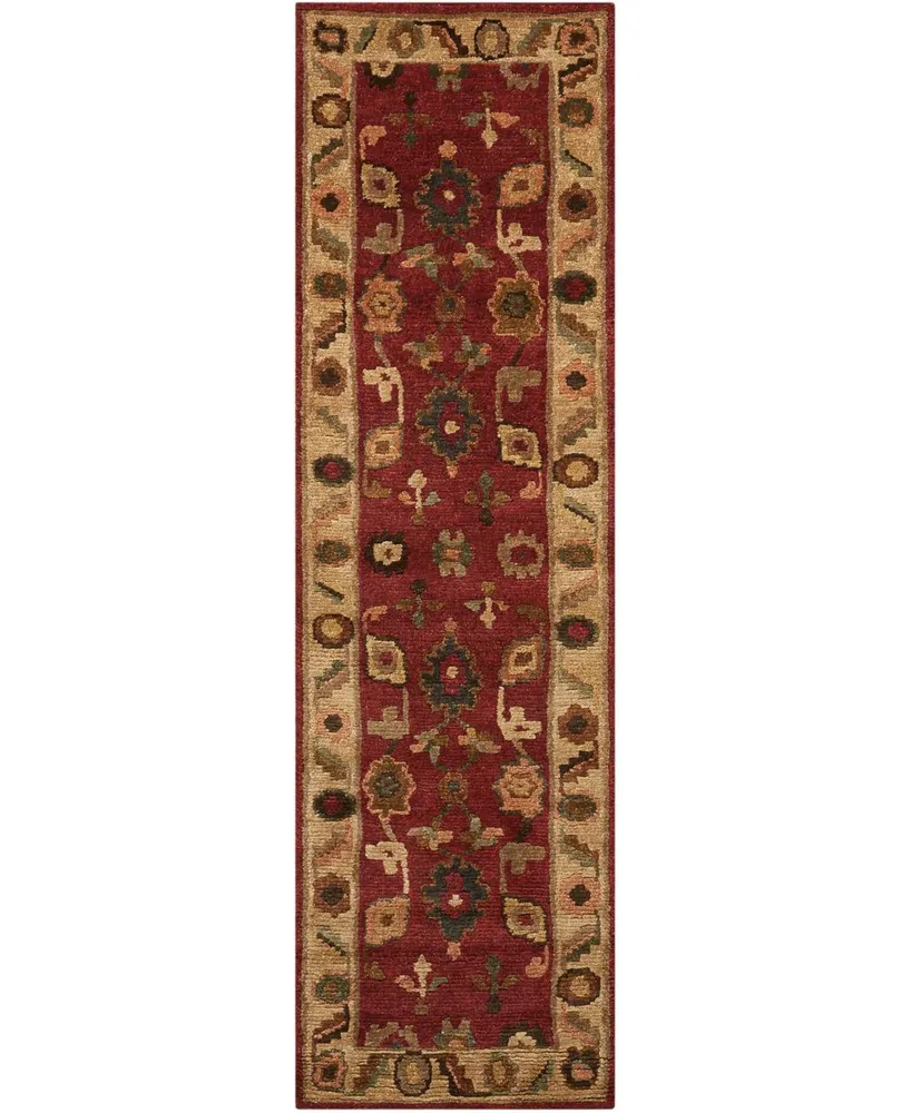 Nourison Home Tahoe TA08 Red 2'3" x 8' Runner Rug