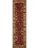 Nourison Home Tahoe TA08 Red 2'3" x 8' Runner Rug