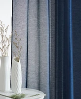 Hlc.me 2 Piece Semi Sheer Voile Window Curtain Drapes Grommet Panels for Bedroom, Living Room & Kids