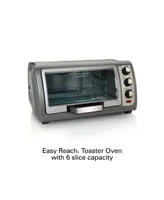 Hamilton Beach Easy Reach Toaster Oven with Roll-Top Door