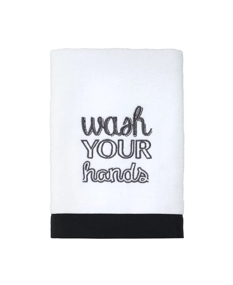 Avanti Modern Farmhouse Fingertip Towel - White