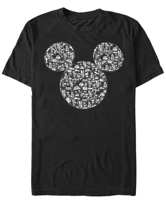 Fifth Sun Men's Mickey Icons Fill Short Sleeve T-Shirt