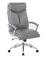 Osp Home Furnishings Executive Faux Leather Office High Back Chair