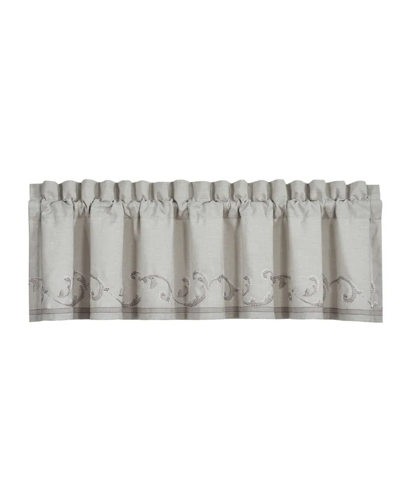 J Queen New York Angeline Straight Window Valance, 21.25" x 88"