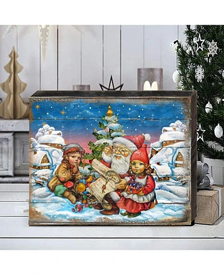 Designocracy Vintage-Like Christmas Party by G. DeBrekht Handcrafted Wall and Home Decor