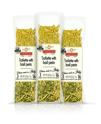 Tiberino One Pot Dish - Trofiette Pasta with Basil Pesto Genovese - 7oz 200 Grams, Pack of 3
