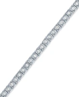 Diamond Tennis Bracelet (1 ct. t.w.) Sterling Silver, 14k Gold-Plated Silver or Rose