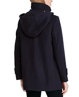 Lauren Ralph Lauren Women's Hooded Wool Blend Walker Coat