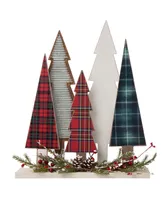 Glitzhome Wooden Christmas Tree Table decor