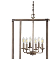 Jonathan Y Magnolia -Light Adjustable Rustic Farmhouse Led Pendant