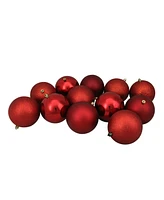 Northlight Red Shatterproof Finish Christmas Ball Ornaments