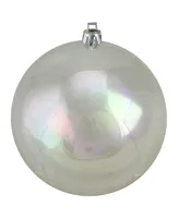 Northlight 12 Count Clear Iridescent Shatterproof Shiny Christmas Ball Ornaments
