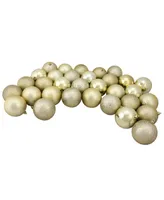 Northlight 32 Count Champagne Shatterproof 4-Finish Christmas Ball Ornaments