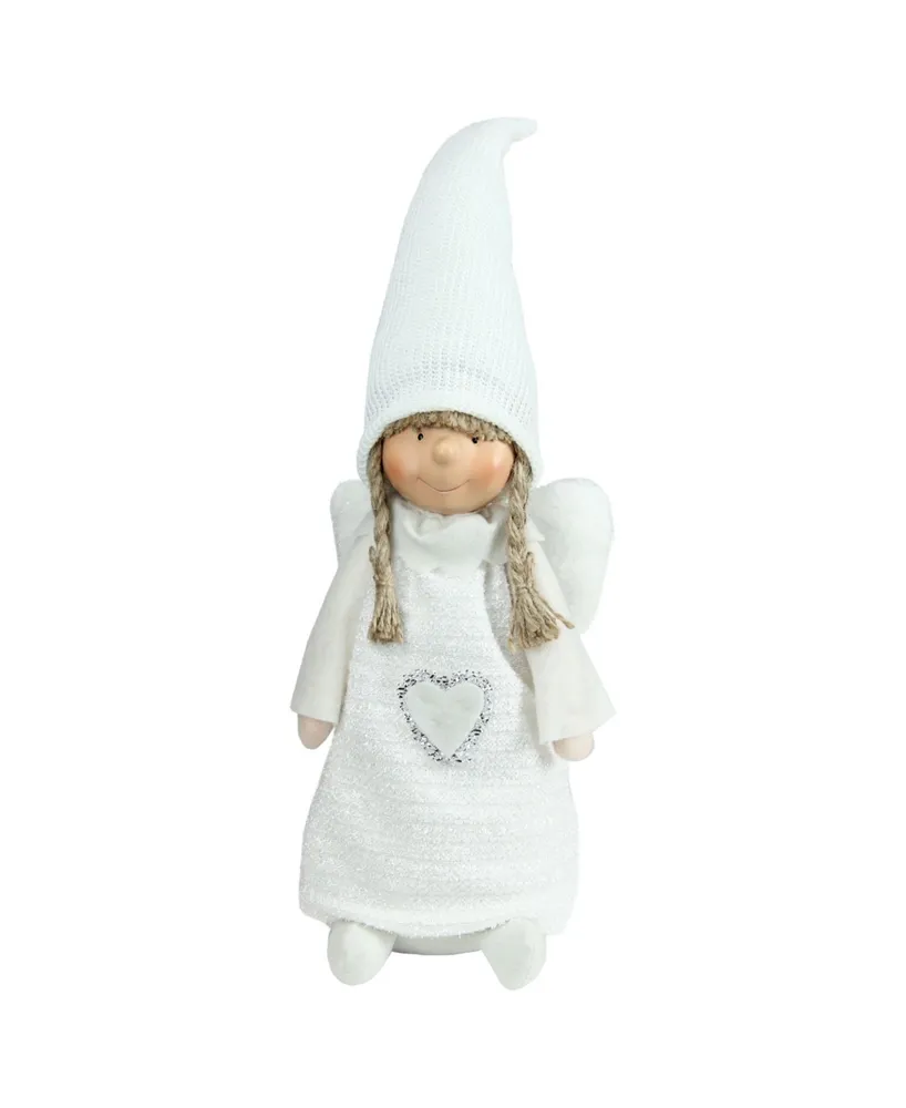 Northlight Snowy Woodlands Girl Angel Christmas Table top Figurine