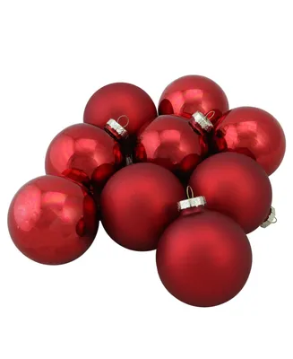 Northlight 9 Count 2-Finish Christmas Ball Ornaments