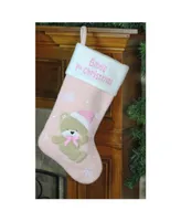 Northlight "Baby's 1st Christmas" Embroider Teddy Bear Christmas Stocking