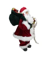 Northlight Santa Claus with Naughty or Nice List and Bag Of Presents Christmas Figure