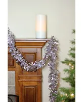 Northlight Unlit Shiny Wide Cut Christmas Tinsel Garland