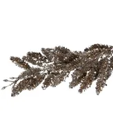 Northlight Champagne Glitter Hanging Pine Artificial Christmas Spray