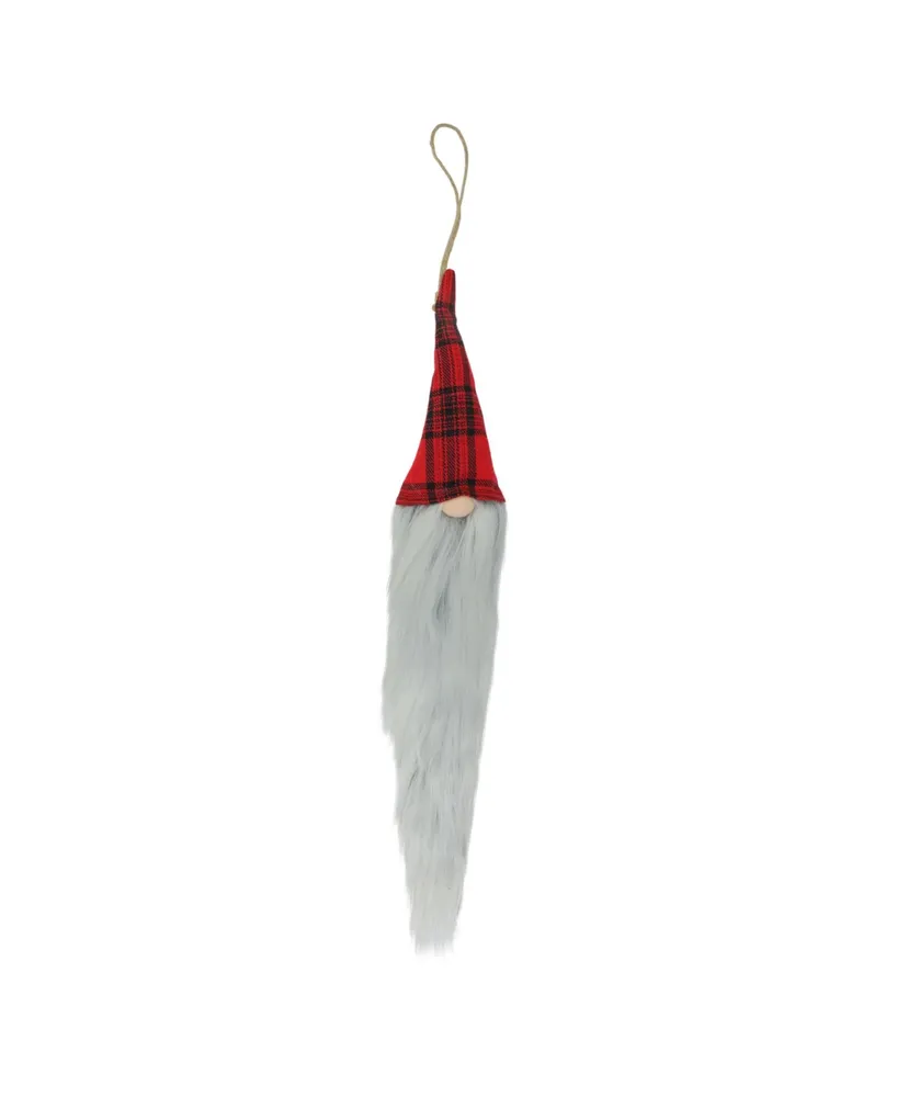 Northlight Plaid Christmas Gnome Hanging Decor