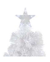 Northlight 3' Pre-Lit Led Colour Changing Fibre Optic Artificial Christmas Tree