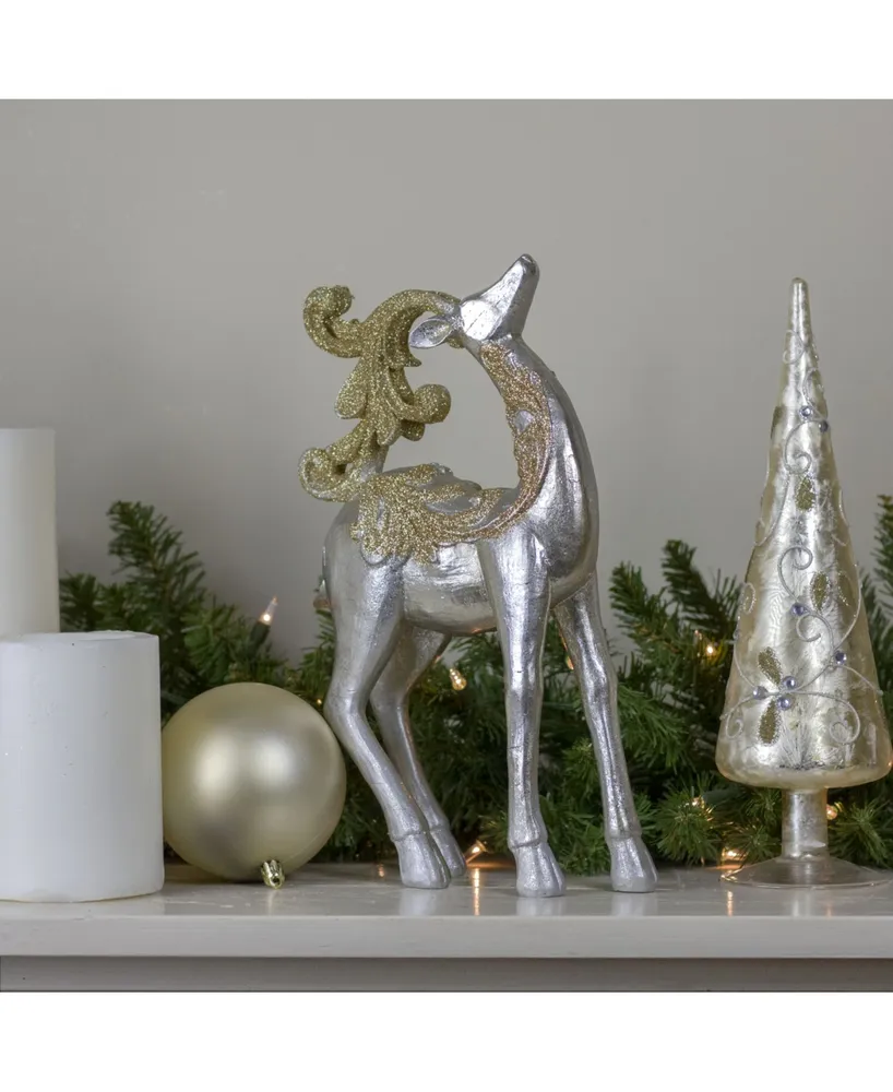 Northlight Glitter Christmas Table top Reindeer Figure